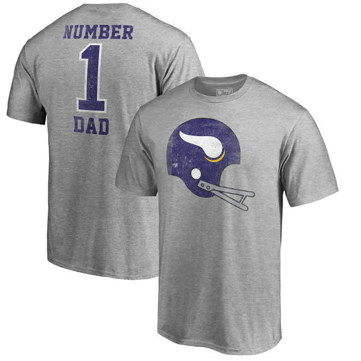 Minnesota Vikings Heathered Gray Big and Tall Greatest Dad Retro Tri-Blend NFL Pro Line by Fanatics Branded T-Shirt,We sell and wholesale Minnesota Vikings Heathered Gray Big and Tall Greatest Dad Retro Tri-Blend NFL Pro Line by Fanatics Branded T-Shirt on line form chian!